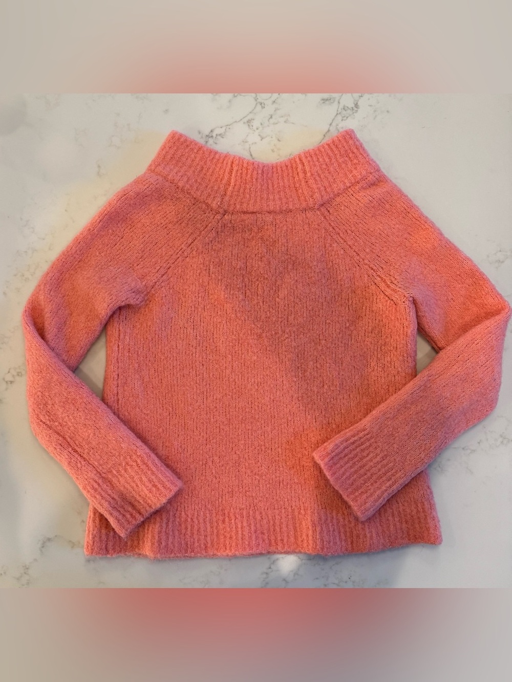 Moth Coral-Pink Cowl Neck Sweater